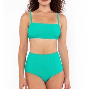 LA apparel 〰️ ribbed minimalist swim suit